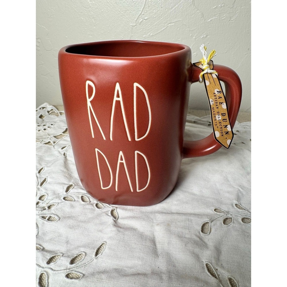 Rae Dunn RAD DAD brown mug Father's Day gift